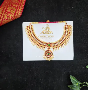 Kemp & White Pearl Drop Necklace – Kuchipudi & Bharatanatyam Necklace