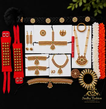 Kids beginner's Combo Set – Complete Dance Jewellery Kit for Kuchipudi & Bharatanatyam