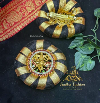 Ragidi Soft Bun Natraj – Kuchipudi & Bharatanatyam Hair Bun with Ragidi & Clip