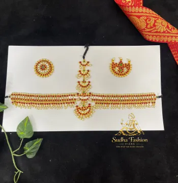 5 Step U Headset – Kuchipudi & Bharatanatyam Dance Headset | Gold Finish