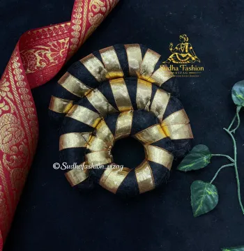 Triple Ribbon Bun – Classical Dance Hair Bun | Kuchipudi & Bharatanatyam