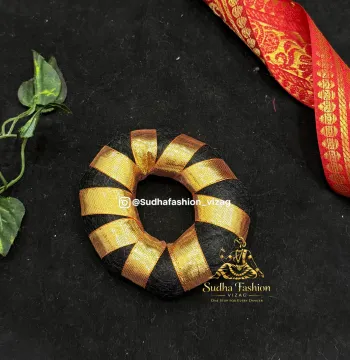 Soft Round Ribbon Bun – Classical Dance Hair Bun | Kuchipudi & Bharatanatyam