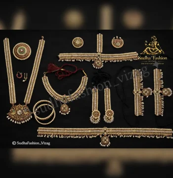 Premium Copper Kundan Dance Jewelry Set for Bharatanatyam & Kuchipudi | Kemp and White