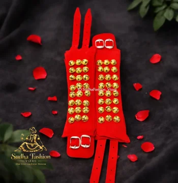 Kuchipudi Bharatanatyam Dance Gajjalu – Velvet | 3, 4 & 5 Lines | Brass Bells Ghungroo Anklets