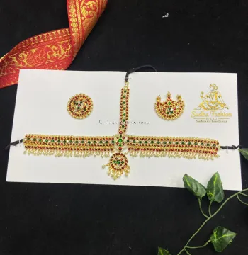 Beautiful Headset – Kuchipudi & Bharatanatyam Dance Headset | Gold Finish