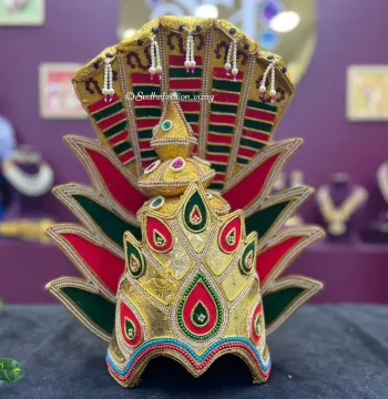 Adi Seshu Agni Kiritam – Kuchipudi & Bharatanatyam Classical Dance Crown | Handcrafted