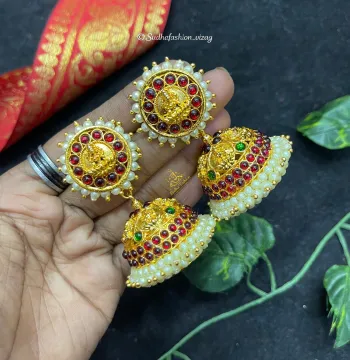 Lakshmi Kemp Multi Buttalu – Kuchipudi & Bharatanatyam Dance Earrings