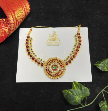 Round Pendant Multi Necklace – Kuchipudi & Bharatanatyam Necklace