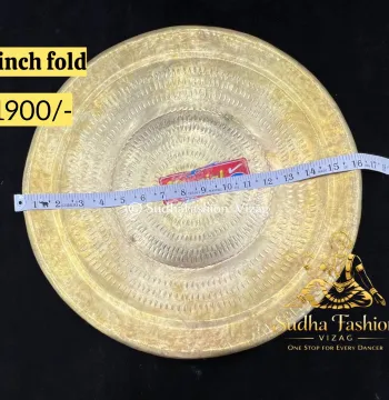Tarangam Plate 16 Inch Fold – Kuchipudi Classical Dance Brass Plate