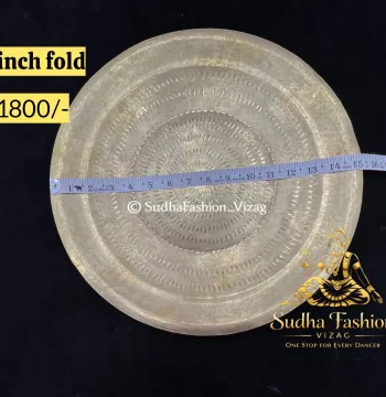 Tarangam Plate 15 Inch Fold – Kuchipudi Classical Dance Brass Plate
