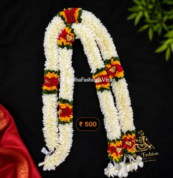 Ammavaru Danda – Cloth Flower Garland for Classical Dance | 45 Inch | Medium