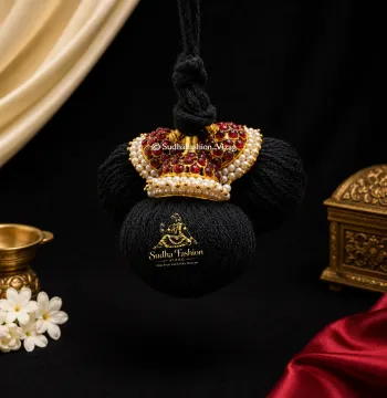 Full Kemp Banthulu – Kuchipudi & Bharatanatyam Hair Braid Ornament | Jada Kuppulu