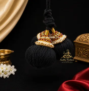 Kemp & White Banthulu – Kuchipudi & Bharatanatyam Hair Braid Ornament | Jada Kuppulu