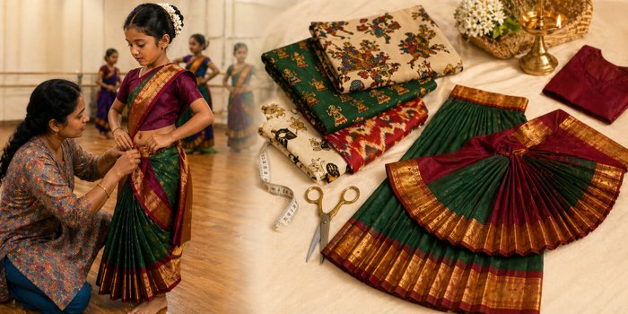 How One Little Girl Struggling with Her Practice Saree Gave Us a Big Idea