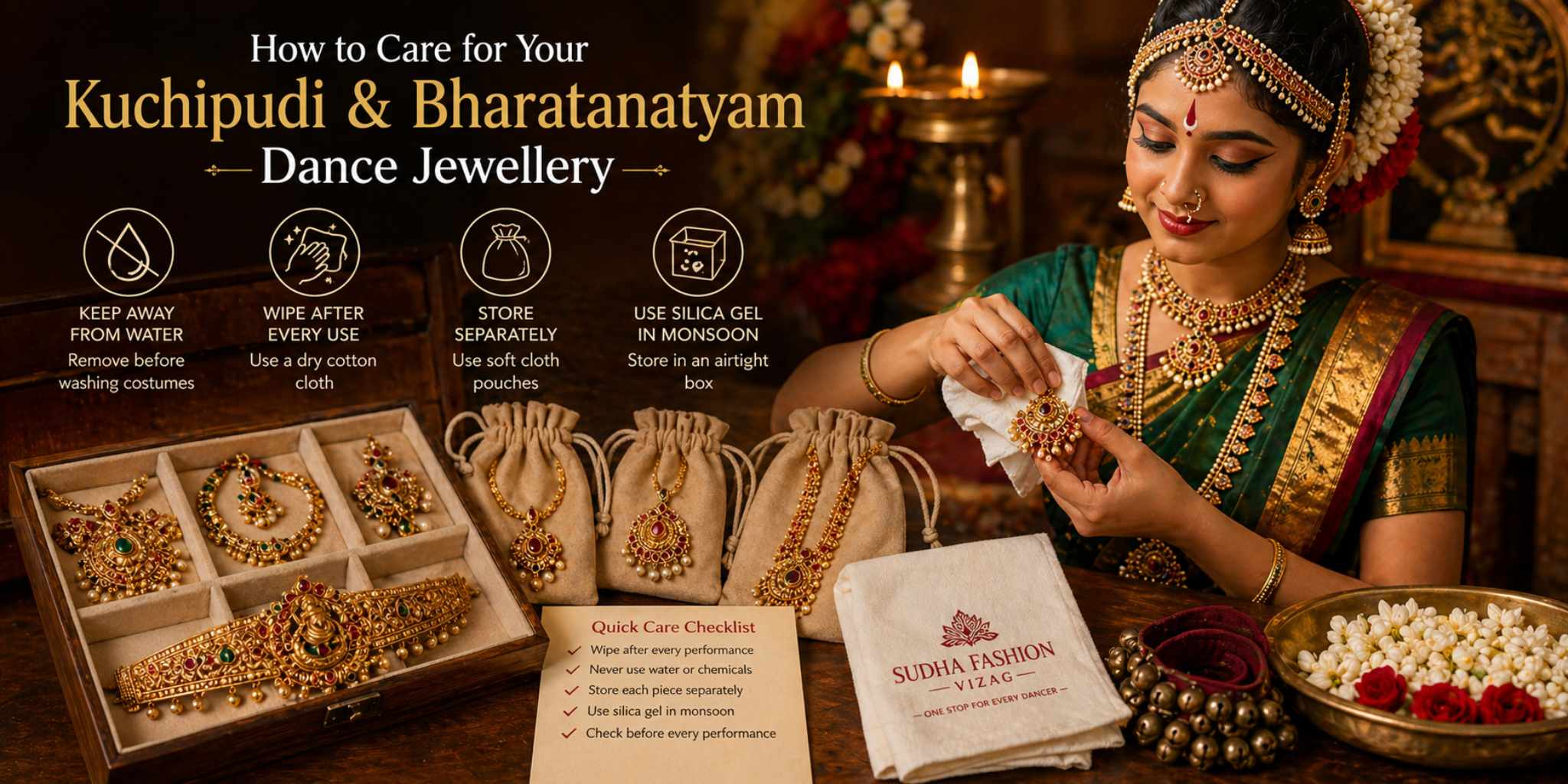 How to Care for Your Kuchipudi & Bharatanatyam Dance Jewellery