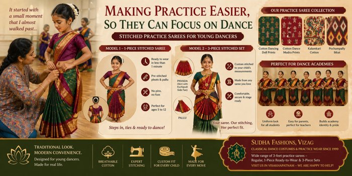 stitched Practice sarees